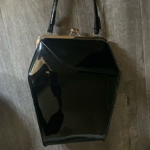 Faux leather coffin purse by Tatyana, Bettie Page